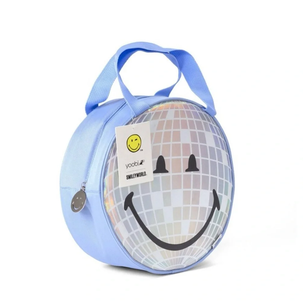 Yoobi Holographic Smiley Tote Bag - Blue - Picture 3 of 6